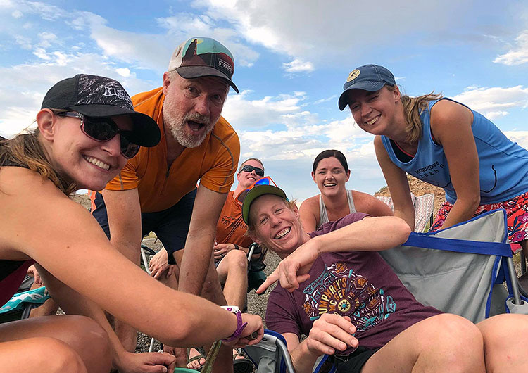 Runners of Mesa Monument Striders at the trailhead in Grand Junction, Colorado