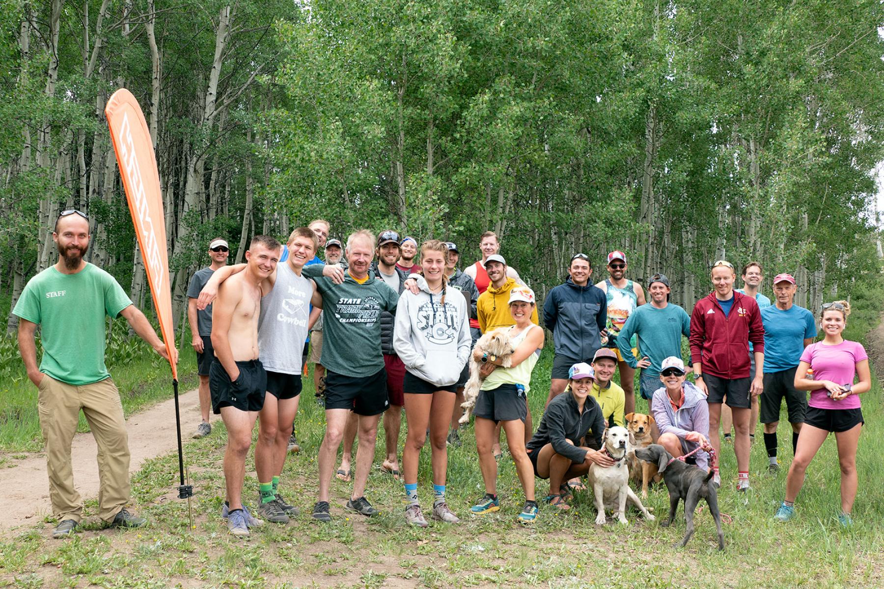 Finishers of the 2020 Turkey Flats Trail Running Race on June 28, 2020