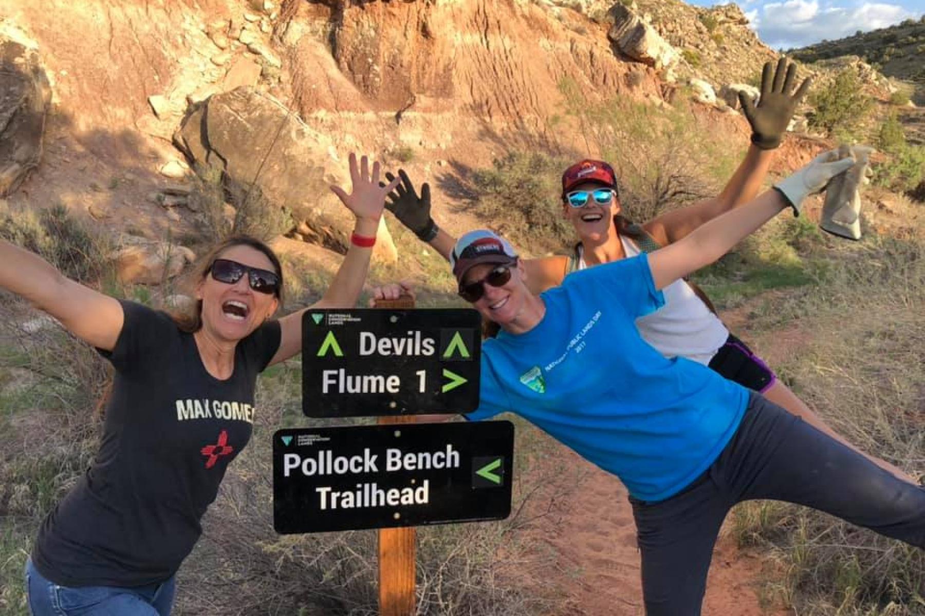 Flume Canyon and Pollock Bench Trail work day - May 2021