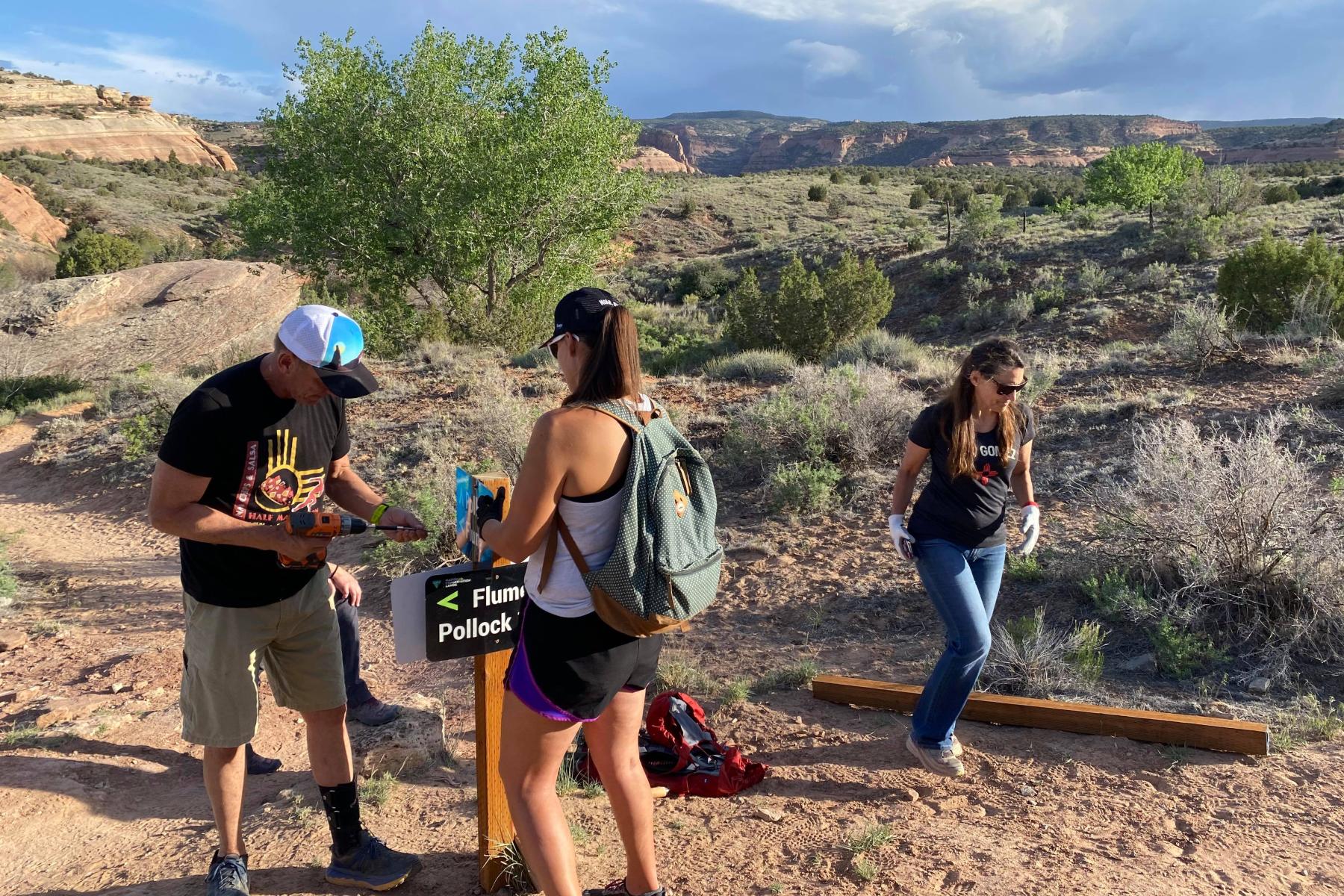 Flume Canyon and Pollock Bench Trail Work - May 2021