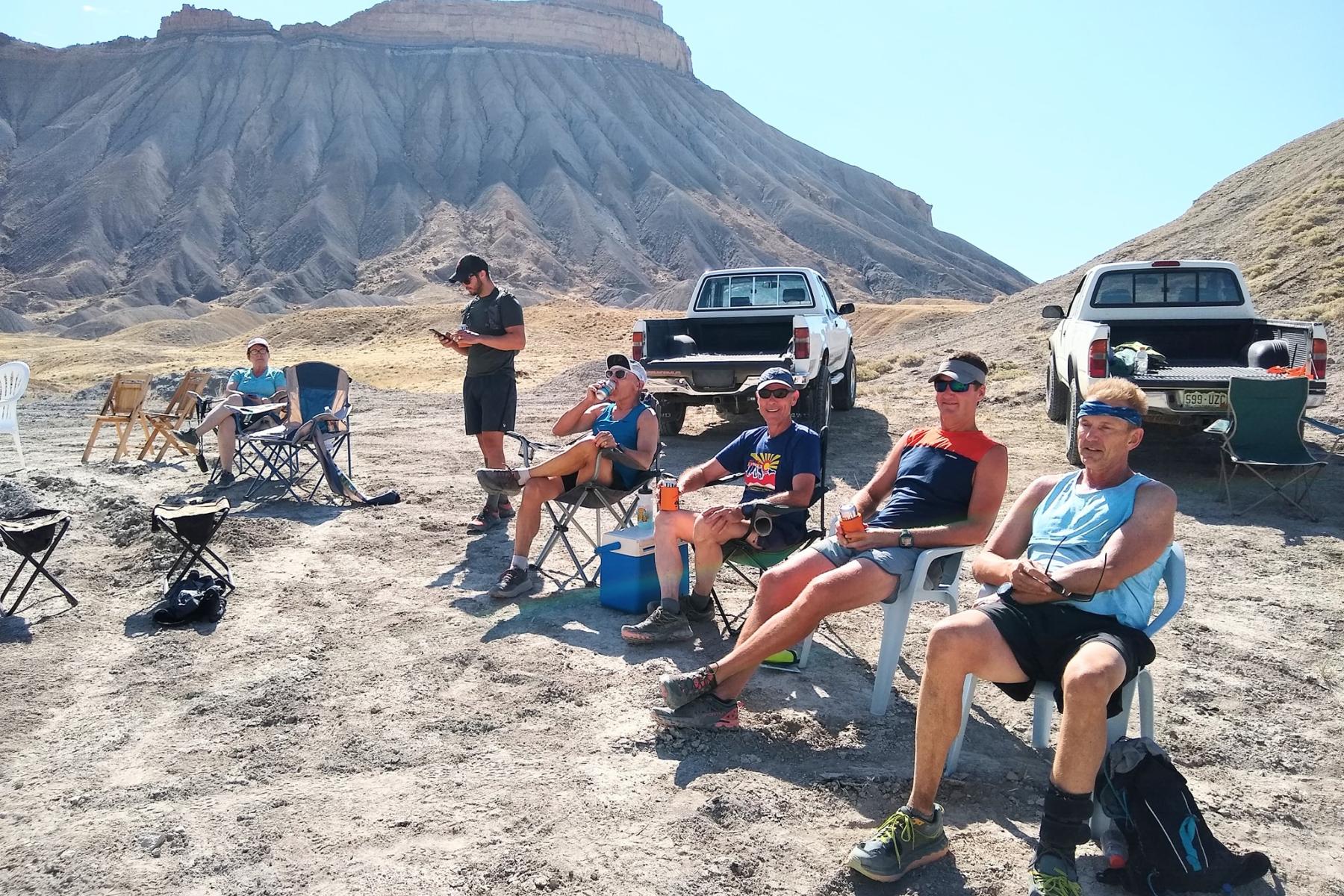 Finish line festivities