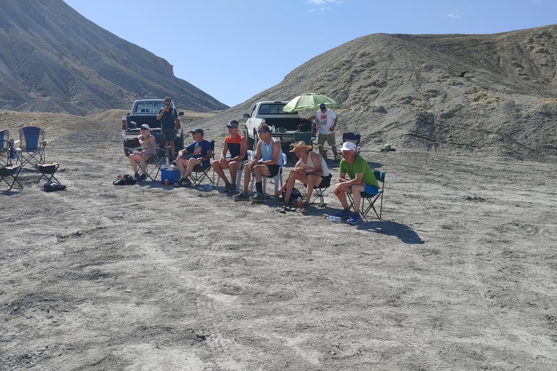 Finish line festivities