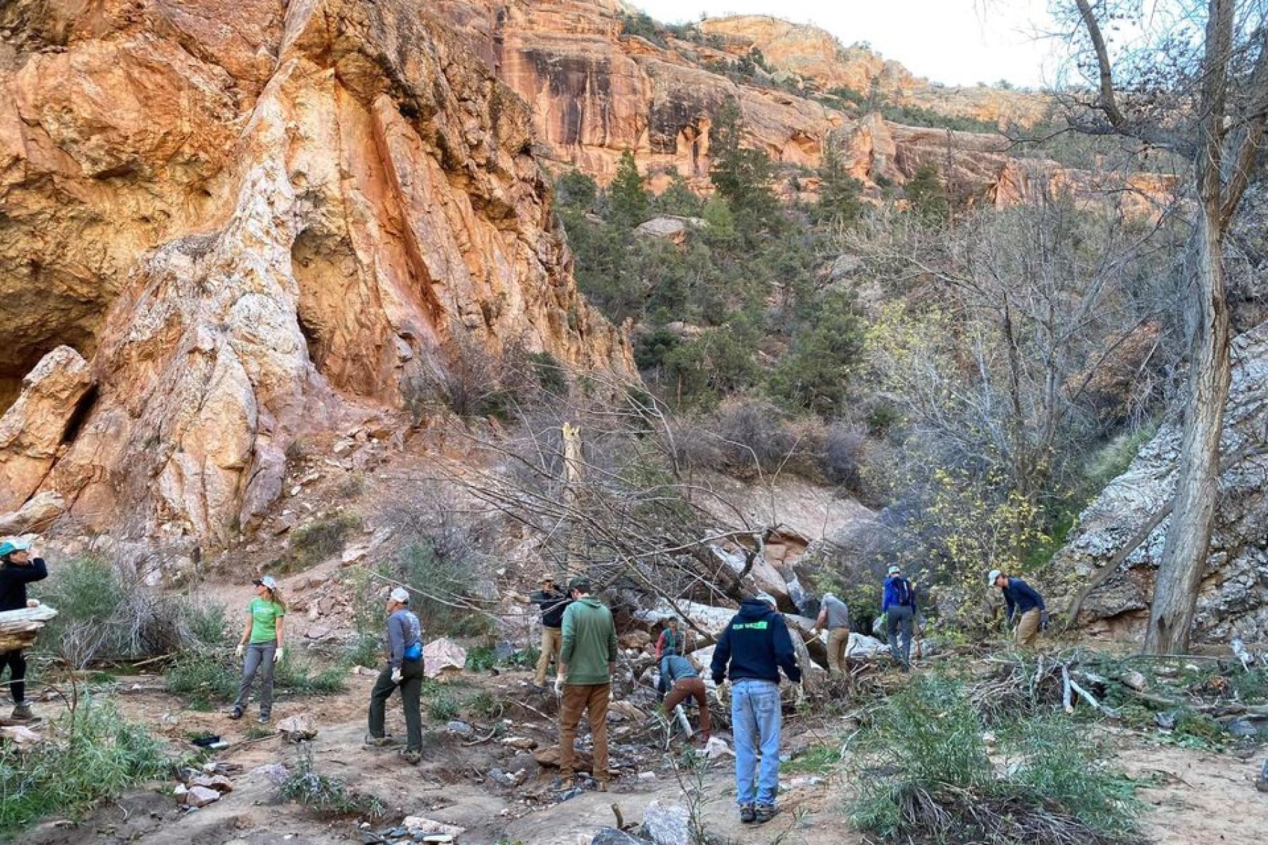 removing flood debris