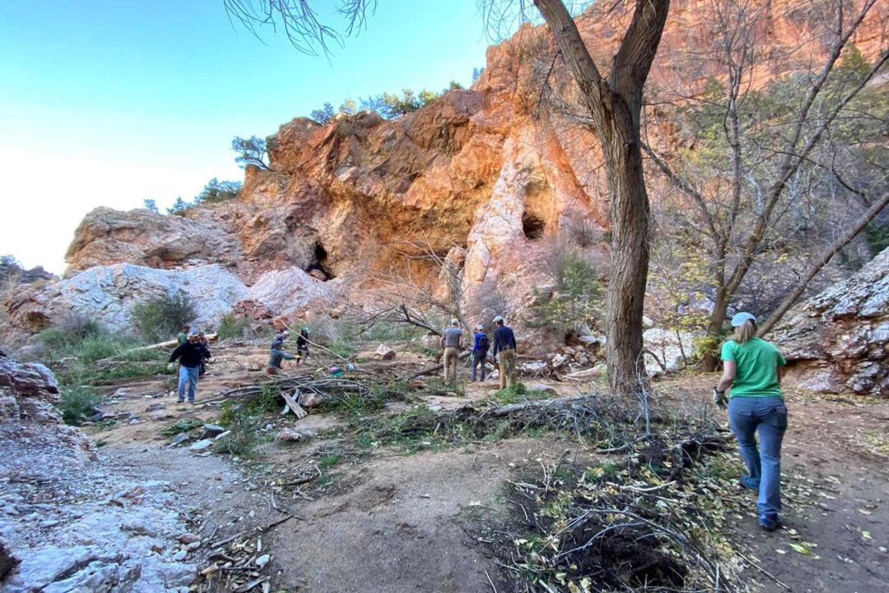 removing flood debris