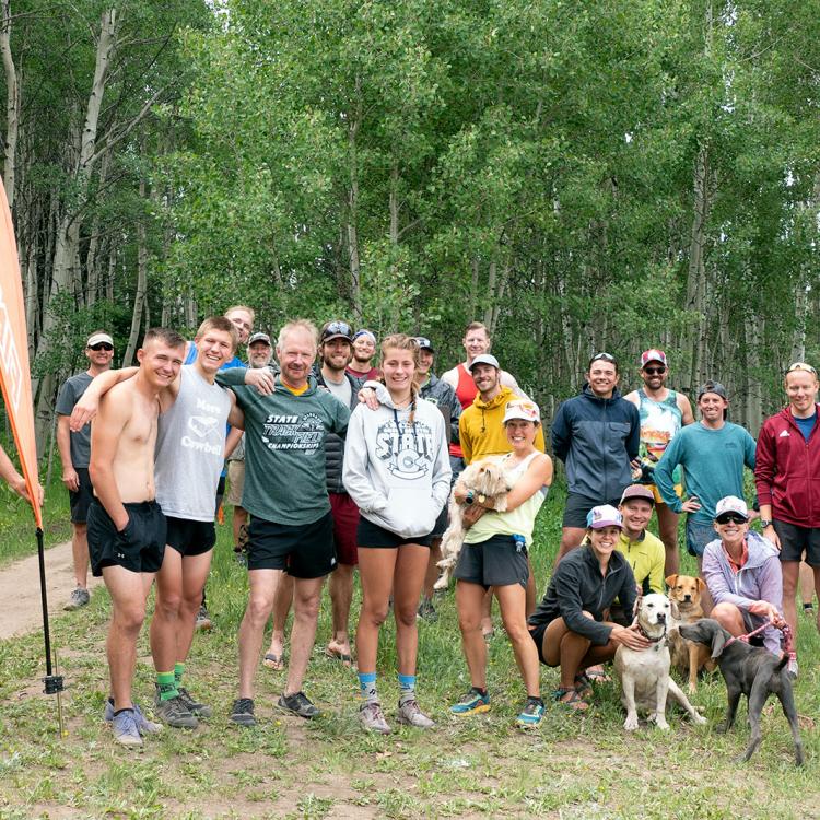 Finishers of the 2020 Turkey Flats Trail Running Race on June 28, 2020